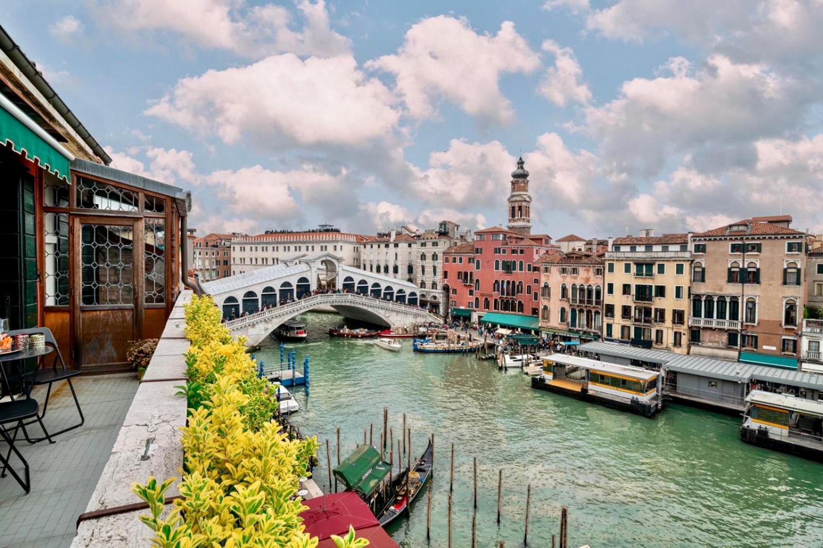 Rialto Terrace On The Grand Canal Venedig Exterior foto